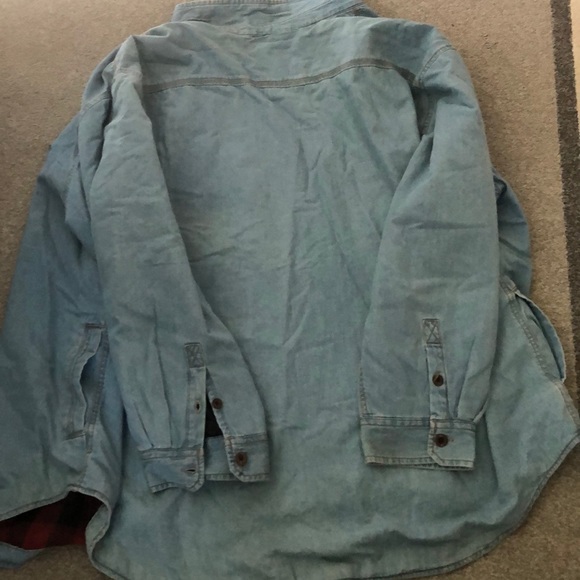 NORTHWEST Denim, buttons down fully Flannel Lined men’s Jacket size 4XL” - Picture 4 of 16